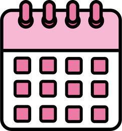 Cute Pink Calendar Icon
